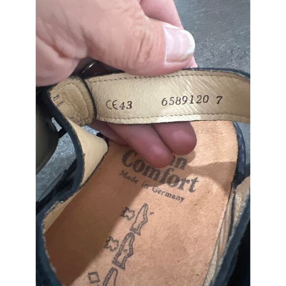 Finn Comfort size 43 US 11 black sandals shoes - Picture 4 of 4